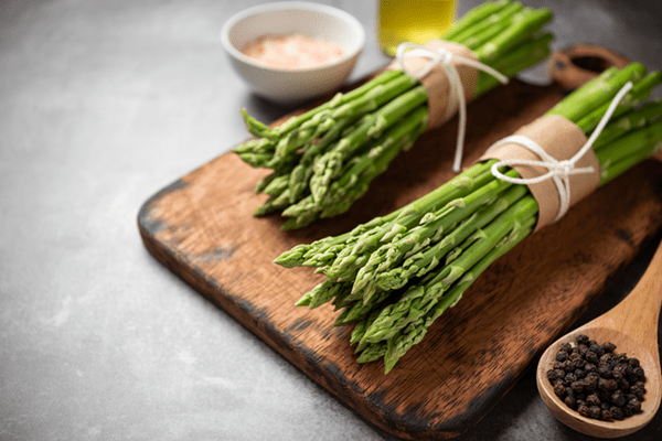 Chilled Asparagus With Caper Shallot Vinaigrette