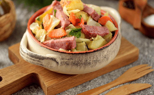 Sautéed Cabbage With Ham, Sage And Quinoa