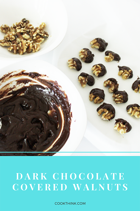 Dark Chocolate Covered Walnuts Pinterest Image