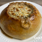 French Onion Soup in a bread bowl
