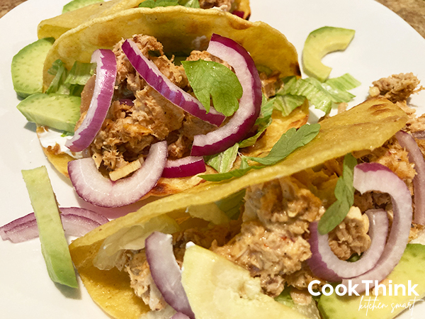 Canned Tuna Fish Tacos Recipe. Photo by CookThink.