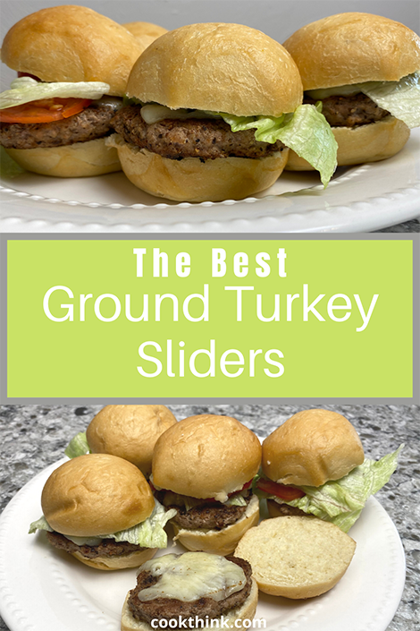 Ground Turkey Slider pinterest pin