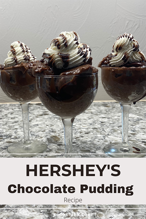 Hershey's Chocolate Pudding Pinterest Image