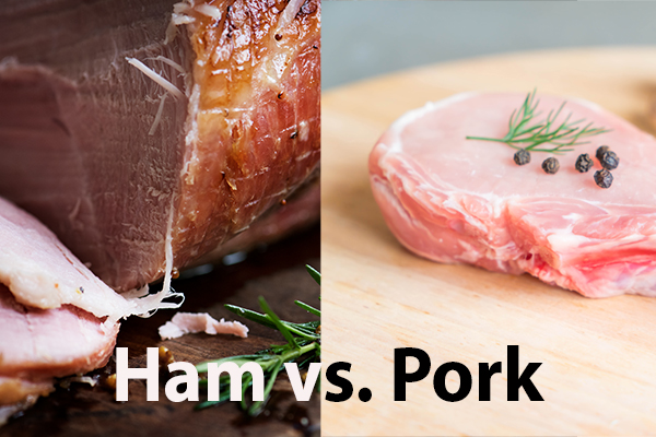 difference between ham and pork