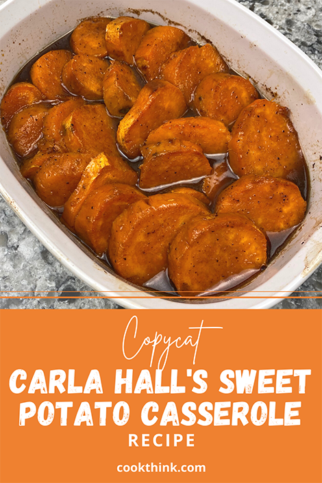 Carla Hall's Sweet Potato Casserole pinterest image