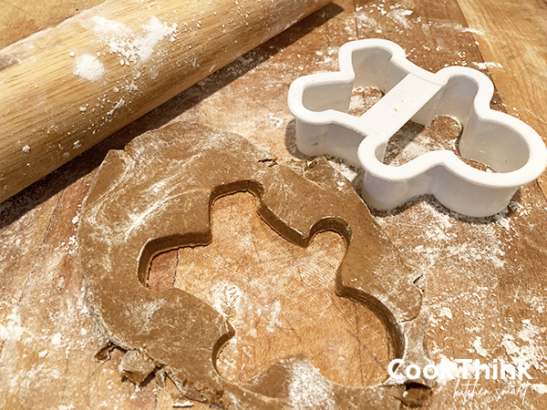 gingerbread and cookie cuttter