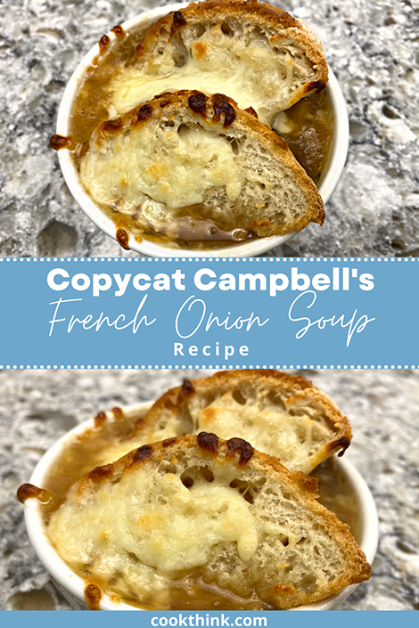 Campbells French Onion Soup pinterest image