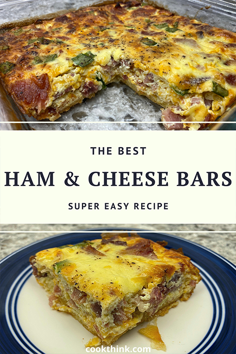 Ham and Cheese bars pinterest image