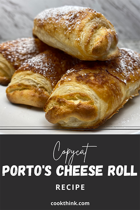 Porto's Cheese Rolls pinterest image