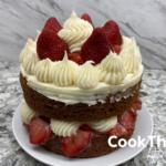 Strawberry Banana Cake With Cream Cheese Frosting