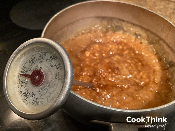 amish peanut brittle boiling to hard crack