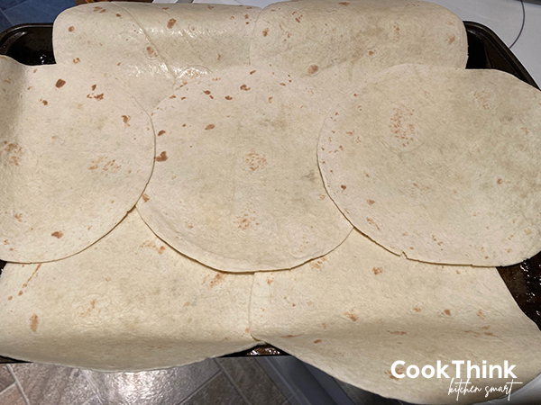 chicken fajita crunchwrap recipe tortilla layout