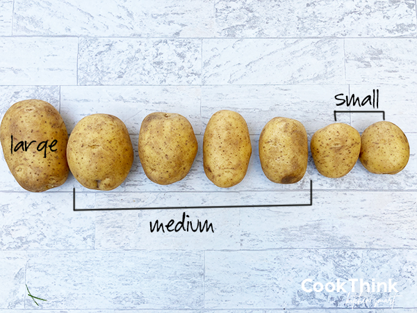 how much does a potato weigh sizes