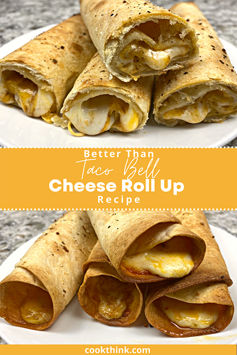 Taco Bell Cheese Roll Up Recipe Pinterest image
