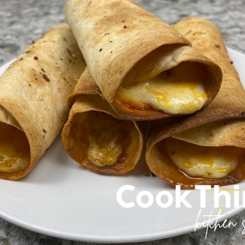 Taco Bell Cheese Roll Up Recipe close up