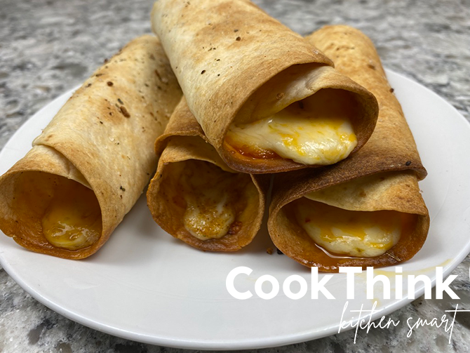 Taco Bell Cheese Roll Up Recipe close up