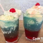red white and blue sonic float