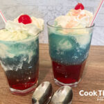 red white and blue sonic float with spoons