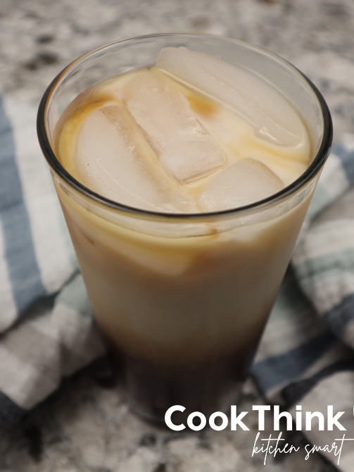 Chick fil A Vanilla Iced Coffee Recipe top and side view