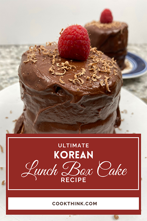 Korean Lunch Box Cake Recipe pinterest image