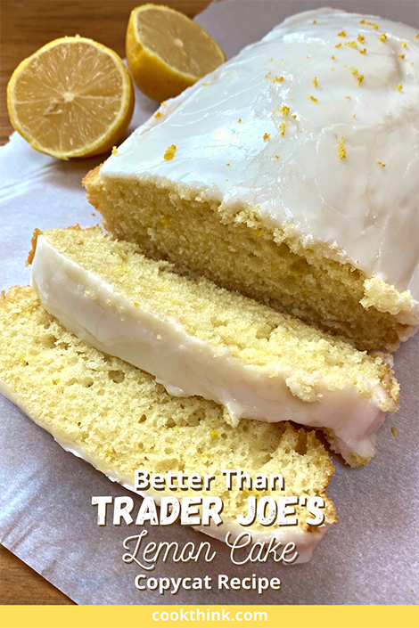 Trader Joe's Lemon Cake Pinterest Image