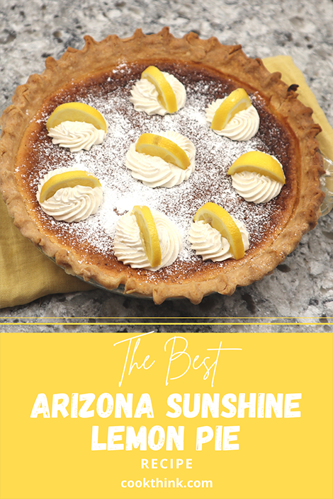 Arizona Sunshine Lemon Pie pinterest image