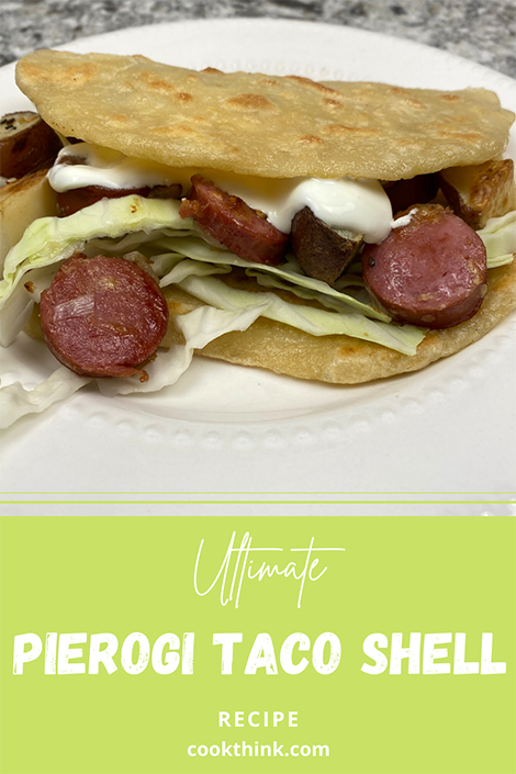 Pierogi Taco Shell Recipe pinterest image