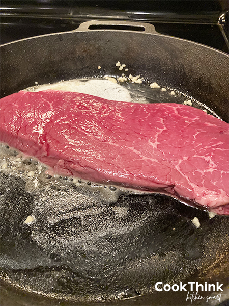 pittsburgh salad recipe steak in cast iron pan