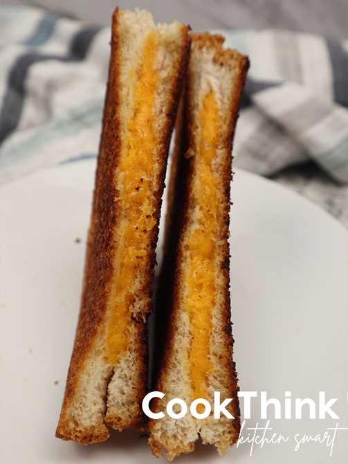 Grilled Cheese Sandwich standing up