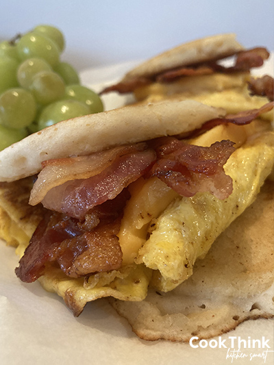 bacon egg mcgriddle with grapes