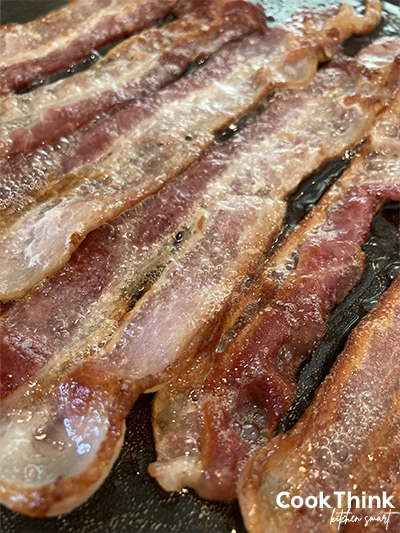 bacon on griddle