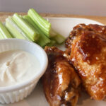 dallas bbq wings sauce recipe with celery and blue cheese
