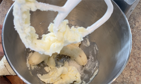 mixing sugar and butter