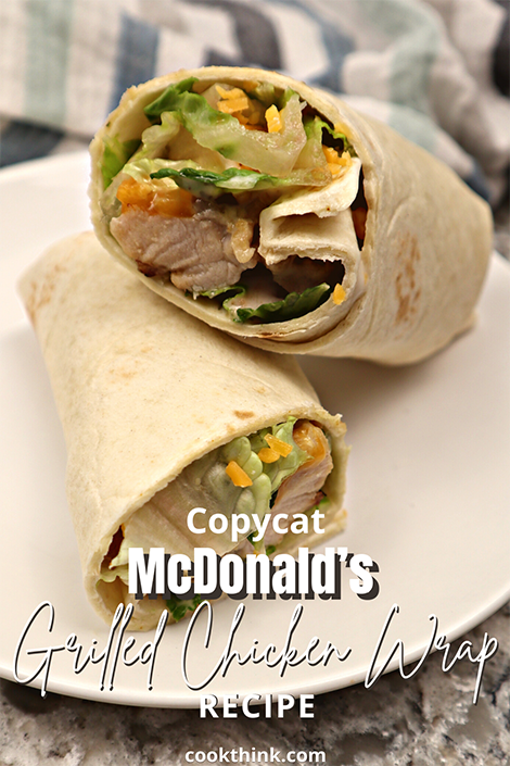 McDonalds Grilled Chicken Wrap pinterest image