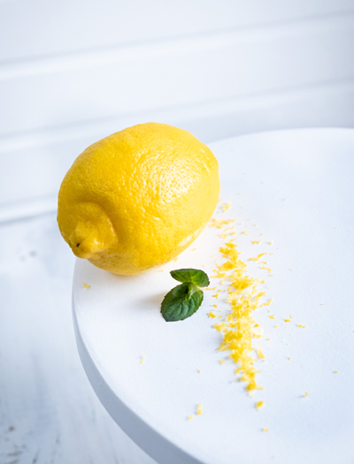 lemon zest and lemon