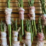 asparagus in bacon wrapped