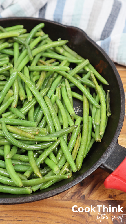 smoked green beans top down