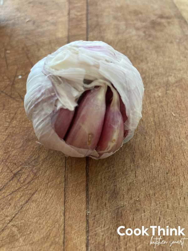 single bulb of garlic
