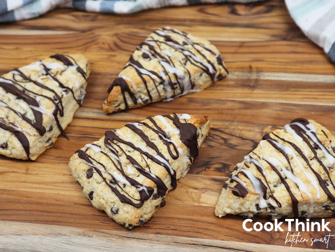 Chocolate Chip Scone Recipe lined up cover