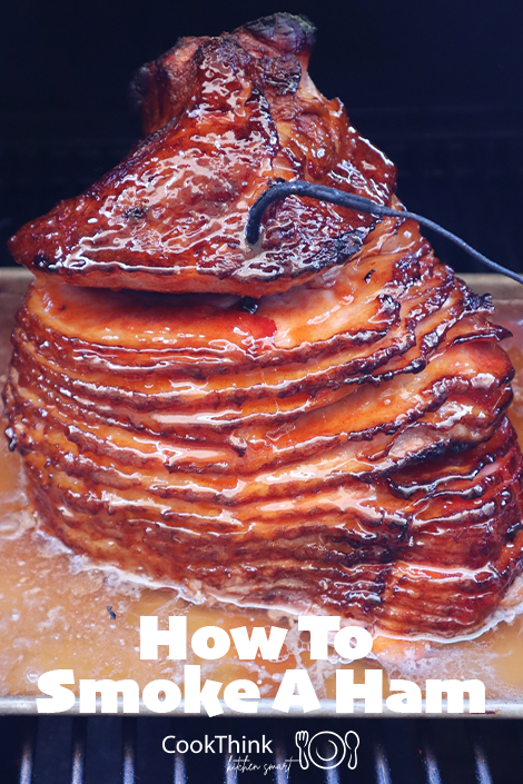 How to smoke a ham Pinterest image