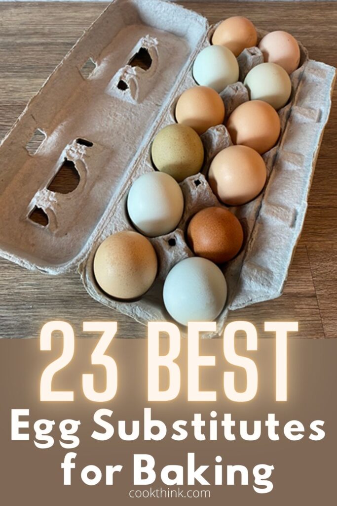 best egg substitutes for baking pinterest pin