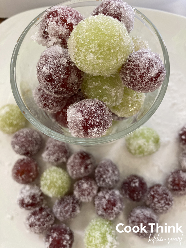 candy grapes in glass