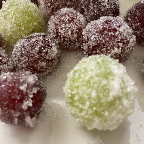 candy grapes in sugar