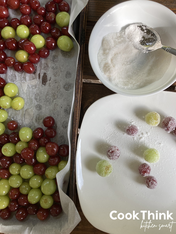 candy grapes recipe showing the process