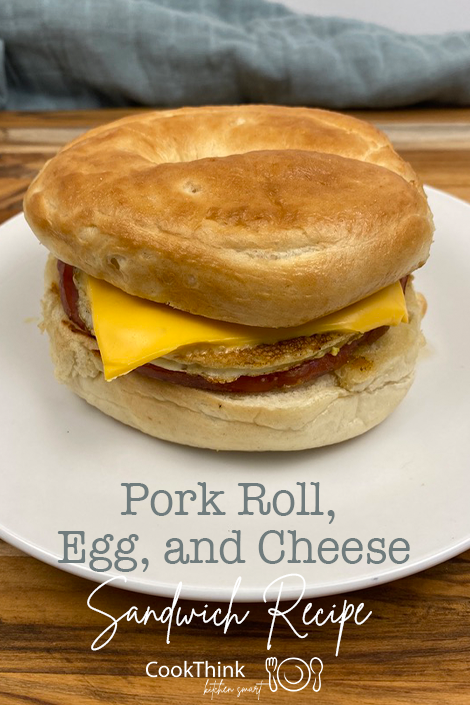 Pork Roll Egg and Cheese pinterest image