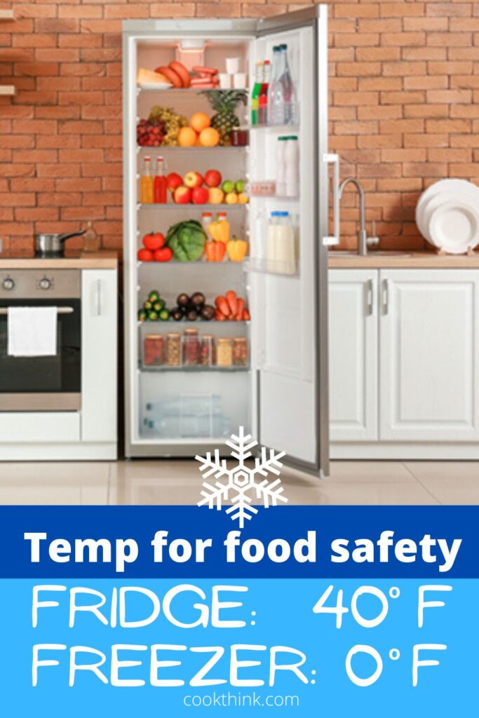 ideal fridge temp for food safety
