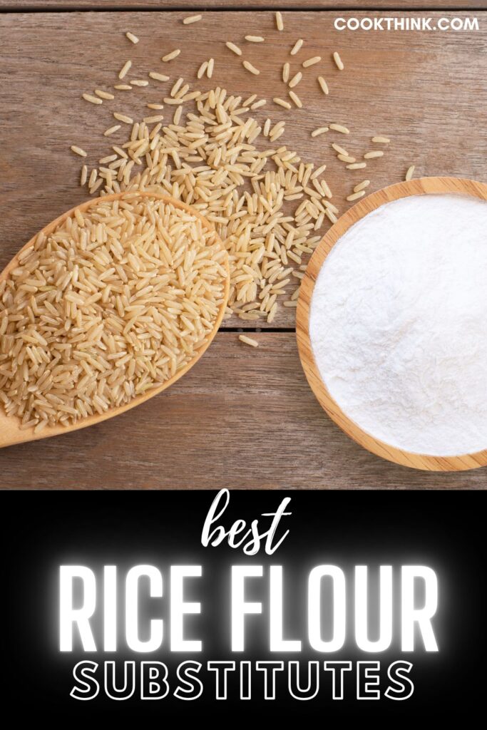 rice flour substitute pinterest pin