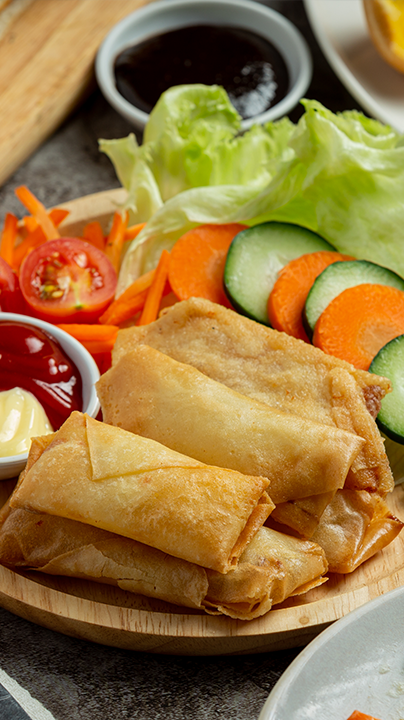 spring rolls with vegetables