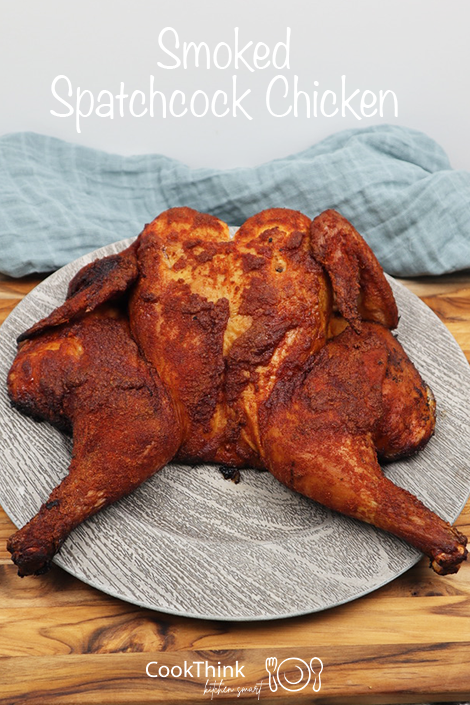 Smoked Spatchcock Chicken pinterest image