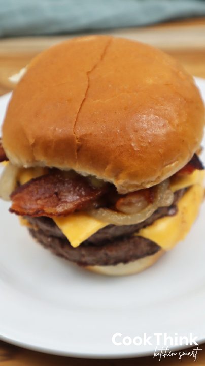 Sweet and Spicy Bacon Burger top down